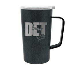 Detroit Lions 18oz Onyx Hustle Travel Mug