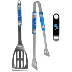 Detroit Lions 2 pc BBQ Set and Bottle Opener