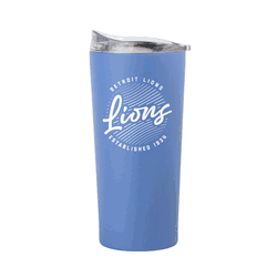 Detroit Lions 20oz Retro Script Arctic Powder Coat Tumbler