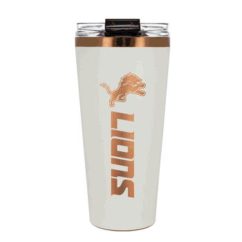 Detroit Lions 32oz Crme and Copper Big Slim Tumbler with Straw