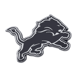 Detroit Lions 3D Chrome Metal Emblem