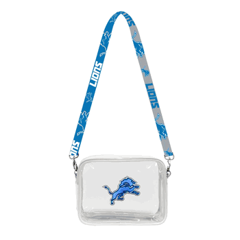 Detroit Lions 3D Logo Clear Fanny Fan Purse