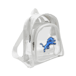 Detroit Lions 3D Logo Clear Mini Backpack
