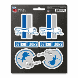 Detroit Lions 6 Count Mini Decal Sticker Pack