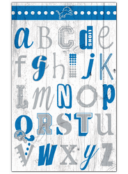 Detroit Lions Alphabet 11x19 Sign