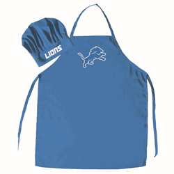 Detroit Lions Apron and Chef Hat Set