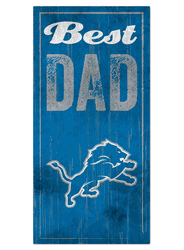 Detroit Lions Best Dad Sign