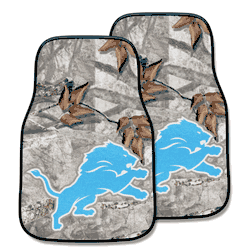 Detroit Lions Camo Front Carpet Car Mat Set - 2 Pieces
