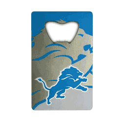 Detroit Lions Credit Card Style Bottle Opener - 2 x 3.25