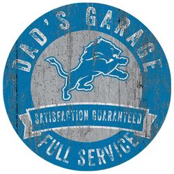 Detroit Lions Dad's Garage Sign