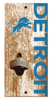 Detroit Lions Distressed Bottle Opener