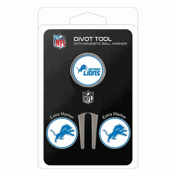 Detroit Lions Divot Tool Pack - Signature tool w/ 3 markers