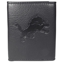 Detroit Lions Embossed Leather Tri-fold Wallet