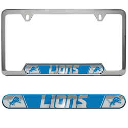Detroit Lions Embossed License Plate Frame, 6.25in x 12.25in