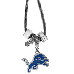 Detroit Lions Euro Bead Necklace