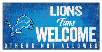 Detroit Lions Fans Welcome Sign