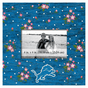 Detroit Lions Floral 10x10 Frame