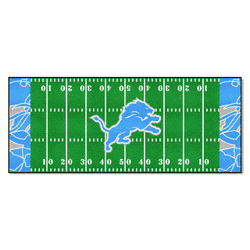 Detroit Lions Football Field Runner Mat - 30in. x 72in. XFIT Design