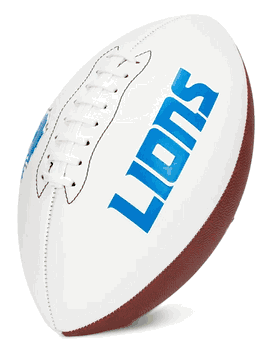 Detroit Lions Franklin NFL Team Signature Autograph White Panel Football