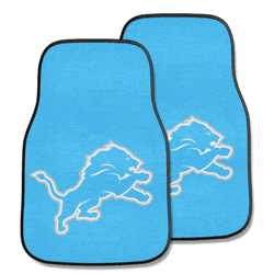 Detroit Lions Front Carpet Car Mat Set - 2 Pieces