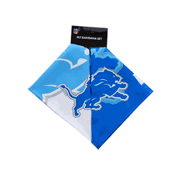 Detroit Lions Home and Away Pet Bandana Set Small