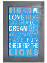 Detroit Lions In This House Sign
