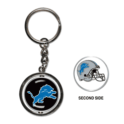 Detroit Lions Key Ring Spinner Style