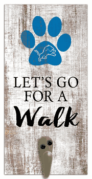 Detroit Lions Leash Holder 6x12 Sign