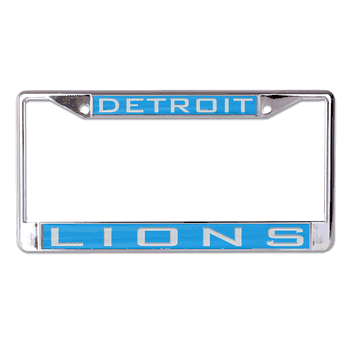 Detroit Lions License Plate Frame - Inlaid