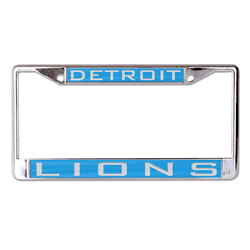 Detroit Lions License Plate Frame - Inlaid