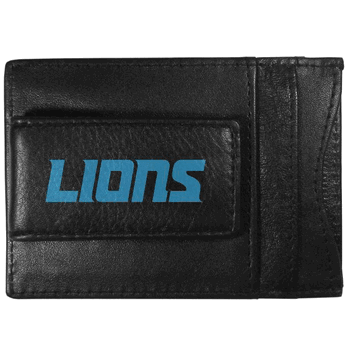 Detroit Lions Logo Leather Cash and Cardholder