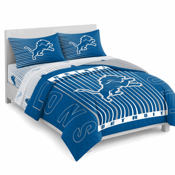 Detroit Lions Momentum Bed In A Bag Queen