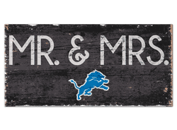 Detroit Lions Mr & Mrs Sign