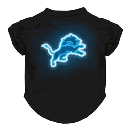 Detroit Lions Neon Pet T-Shirt, Large