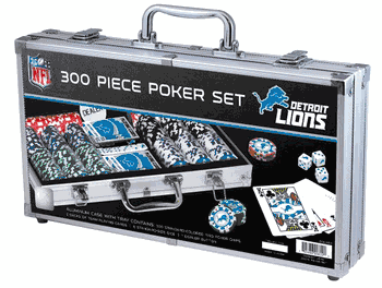 Detroit Lions NFL 300pc Poker Set