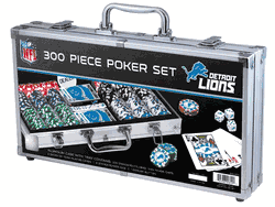 Detroit Lions NFL 300pc Poker Set