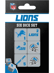 Detroit Lions NFL Dice Set