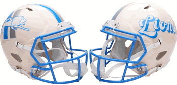 Detroit Lions NFL Full Size Replica Speed Football Helmet RETRO