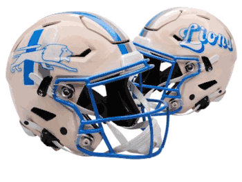 Detroit Lions NFL Full Size SPEEDFLEX Authentic Speed Football Helmet RETRO