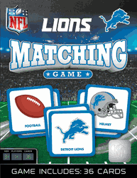 Detroit Lions NFL Matching Game