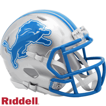 Detroit Lions Full Size Speed Replica Football Helmet - 2024 On-Field Alternate Design, Riddell 6 thumbnail image