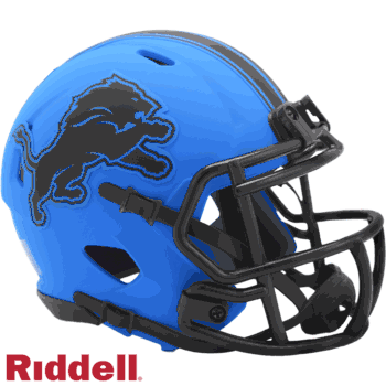 Detroit Lions NFL Mini Speed Football Helmet RAVE
