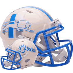 Detroit Lions NFL Mini Speed Football Helmet RETRO