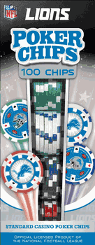 Detroit Lions NFL Poker Chips 100pc