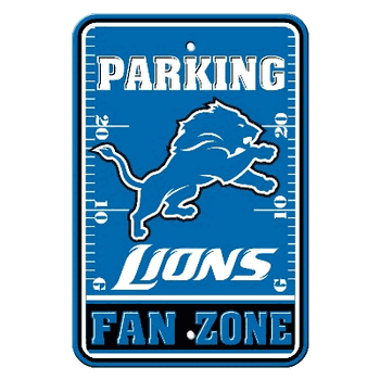 Detroit Lions Parking Sign