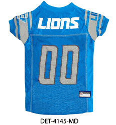 Detroit Lions Pet Mesh Jersey - Medium