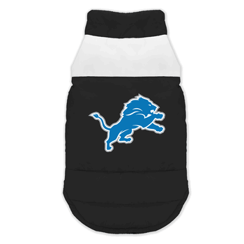 Detroit Lions Pet Parka Puff Vest Small