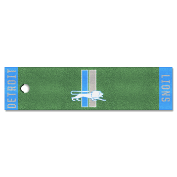 Detroit Lions Putting Green Mat - 1.5ft. x 6ft., NFL Vintage