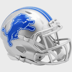 Detroit Lions 2017 to 2023 Riddell Mini Speed Throwback Helmet