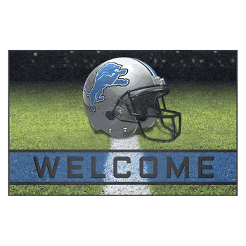 Detroit Lions Rubber Door Mat - 18in. x 30in.